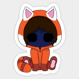 creepypasta red panda (eyeless jack) Sticker